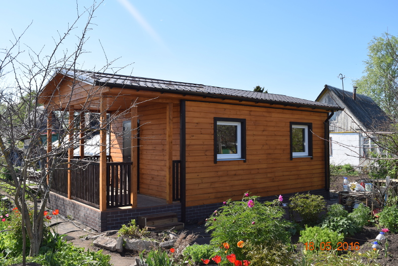 Дом 21,42 м2 + терраса 8 м2